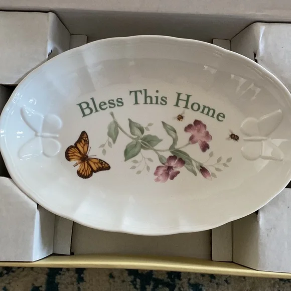 Lenox Butterfly Meadow Tray Original Packing & Box - Picture 2 of 8